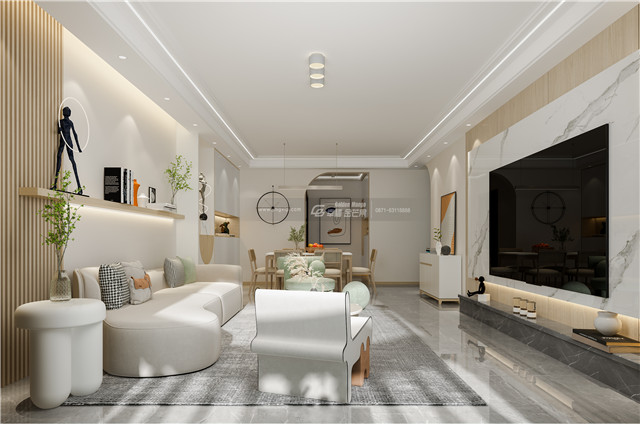 幸福金芒果装饰 世纪城120m2现代风格丨清新舒适感，慵懒到不想出门