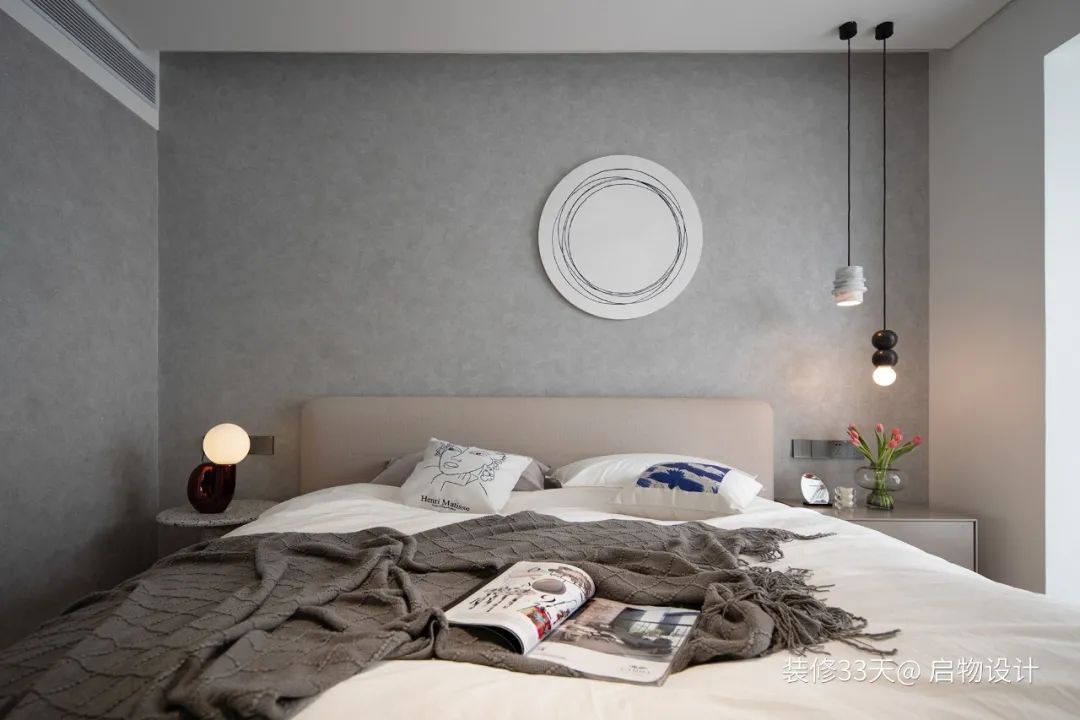 中岛餐厅,全屋置顶柜,主卧增衣帽间,现代质感大平层