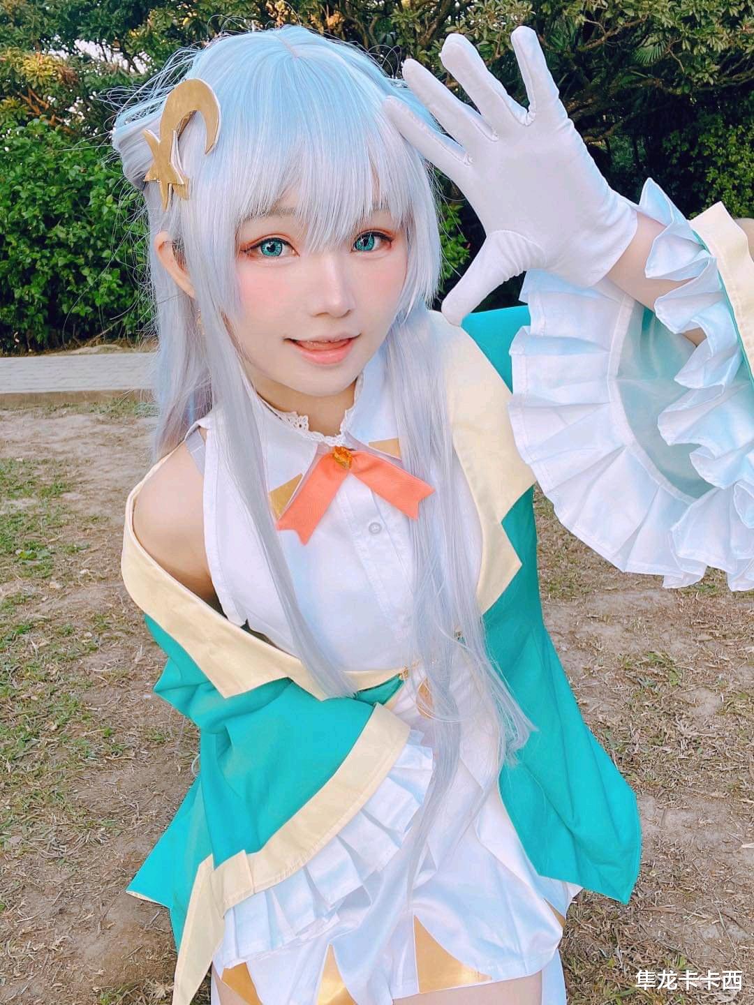 coser|转生世界最强暗杀者：不容错过的蒂亚cos照 大了三岁的白毛萝莉