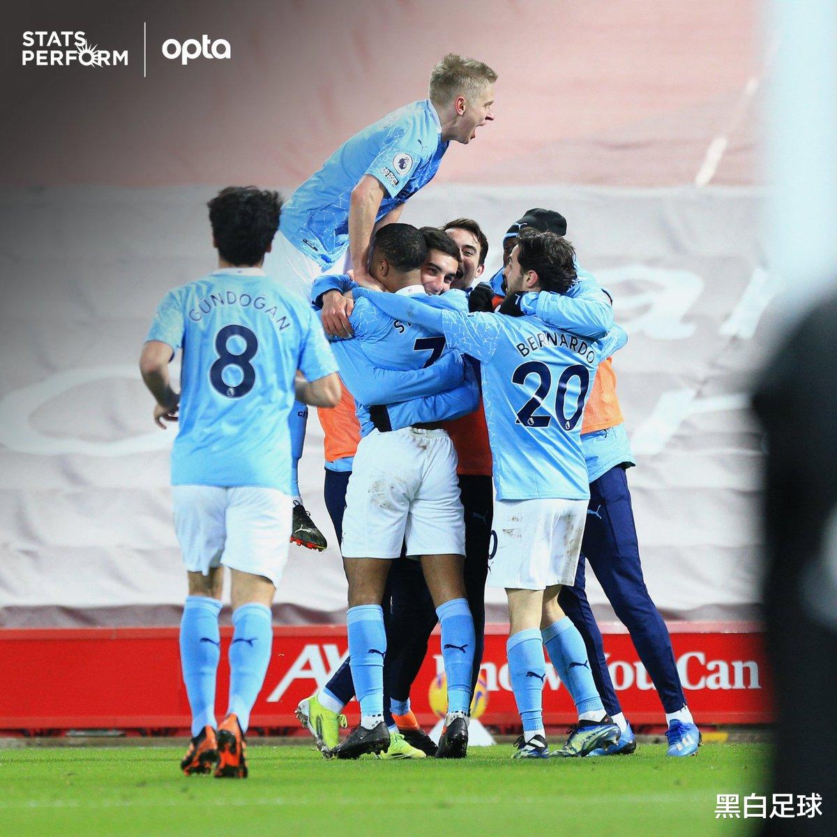 曼城|吐氣揚眉！17年后再度戰(zhàn)勝利物浦，曼城一戰(zhàn)打破英超歷史紀錄