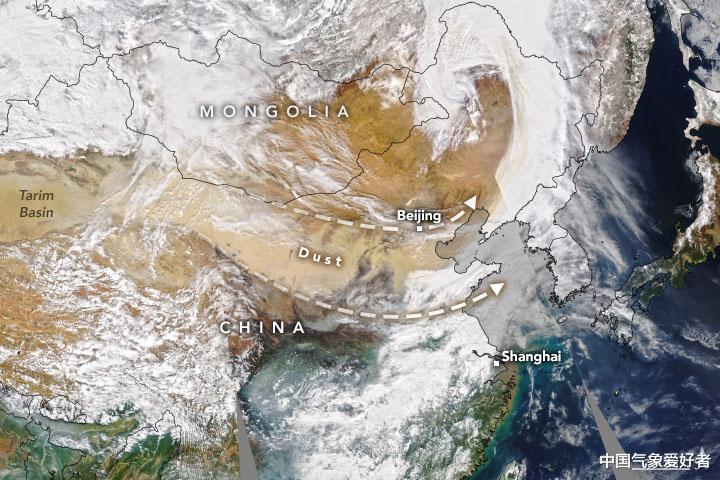 亞洲沙塵引全球關註，美韓紛紛甩鍋中國，網友：你們要學學地理-圖2