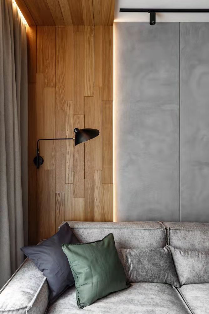 为解压90后大叔极简装修新房,全屋水泥毛坯风,舒适有格调