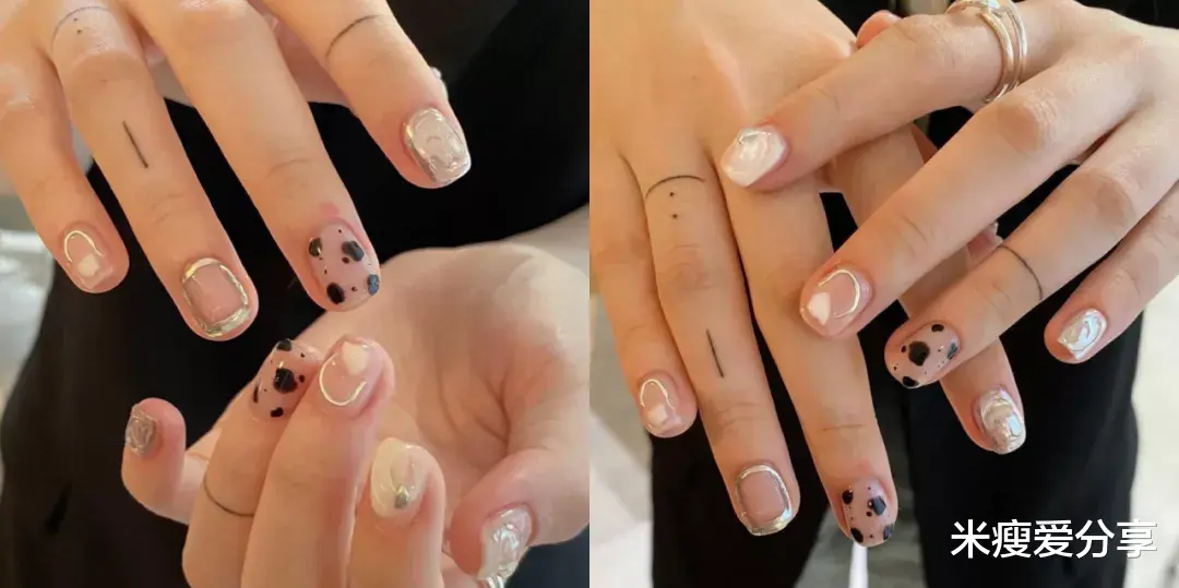 米瘦爱分享|秋冬不可或缺的元素美甲,琥珀:我必在其列,豹纹:我经久不衰!