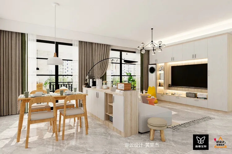 |沙发不是非得靠墙,30个绝美客餐厅设计案例,赶紧收藏!