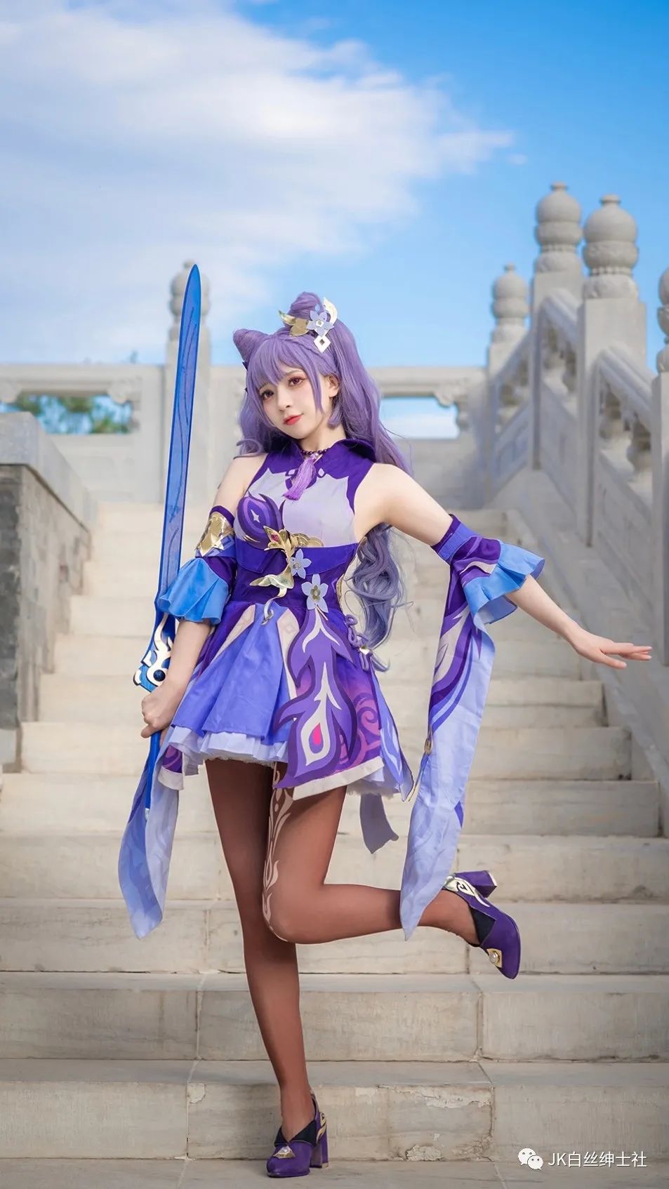 |cos：二次元cos大赏原神刻晴cos正片@十一