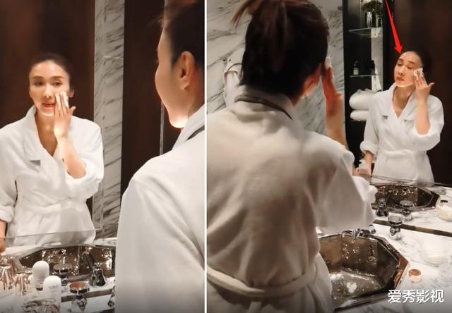 黎姿|50岁黎姿豪华浴室卸妆！大力揉搓一脸泡沫，网友：洗脸盆太高级