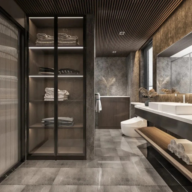 |142平简约风三居室，简约整洁的顶部设计与时尚空间不谋而合