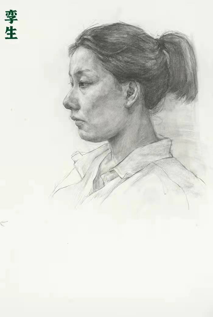 美术生女儿和电商老爸|孪生画室 8月头像写生优秀作品