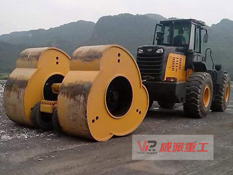 越秀|yct25冲击压路机补强压实，装载机带的冲击压路机施工原理