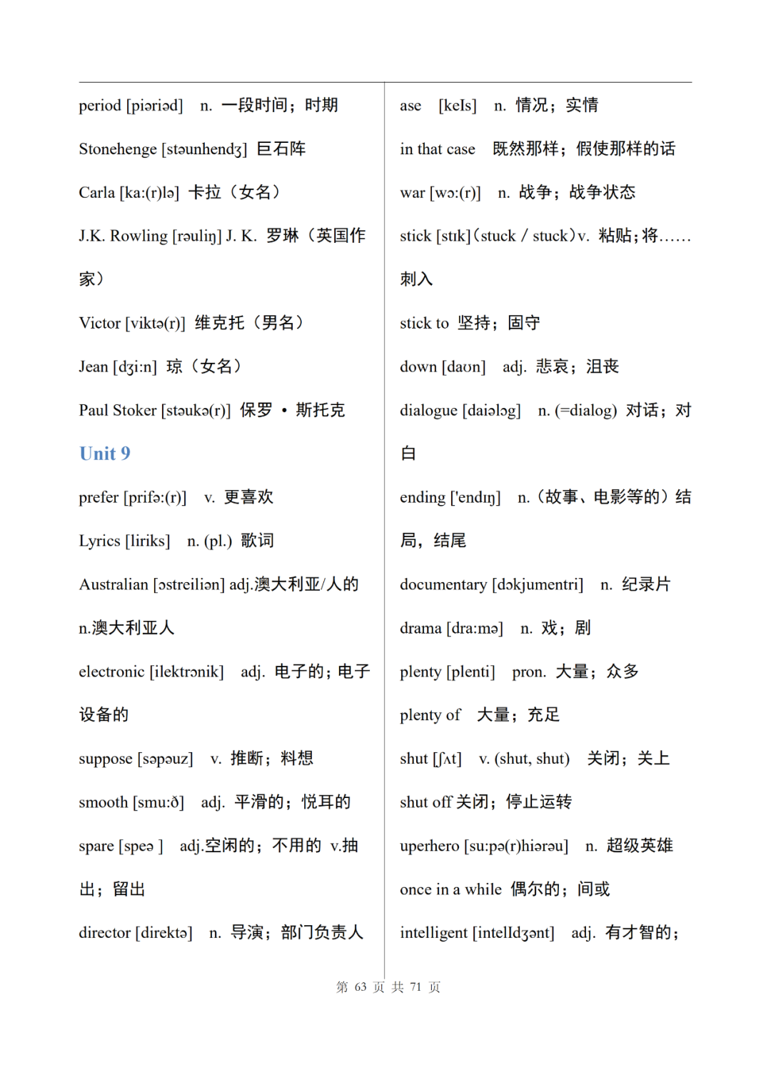 济南朗阁外语培训中心|【济南朗阁】初中三年，6本英语课本，汇成一份英语单词表！替孩子打印！
