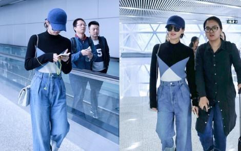 刘诗诗|34岁刘诗诗天生“学生脸”，皮衣配香奈儿包，完全看不出真实年龄