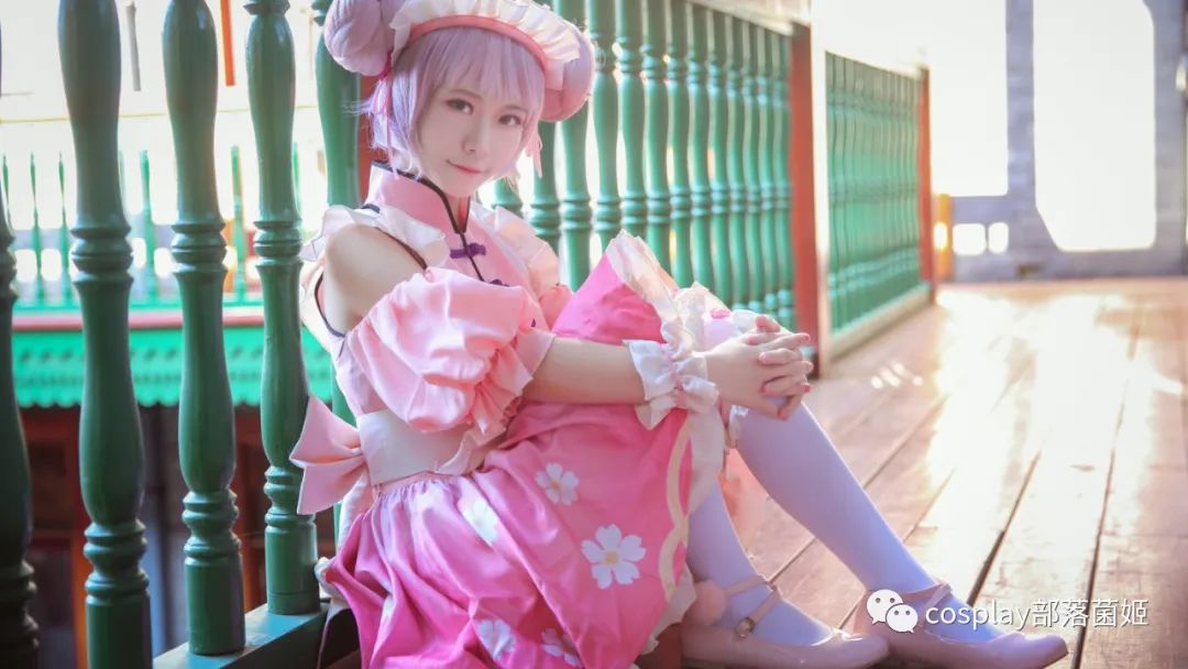 女仆装|cos：王者荣耀小乔中华风女仆装同人cos正片@洛城雪