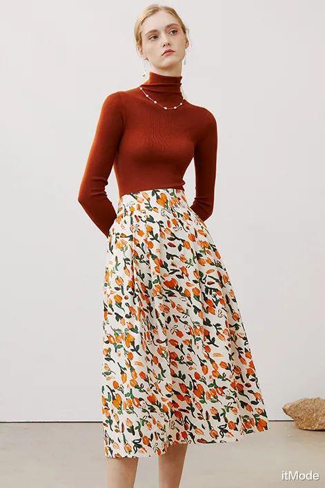 itMode 大毛衣+半裙,才是2021秋冬最气质时髦的打开方式!