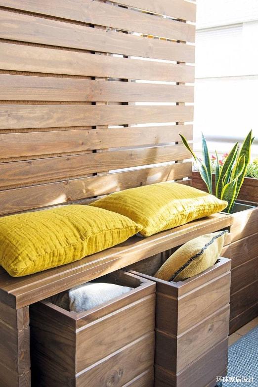 院子不大就别再多花钱了,做成这样好看又舒适,还能增加收纳量