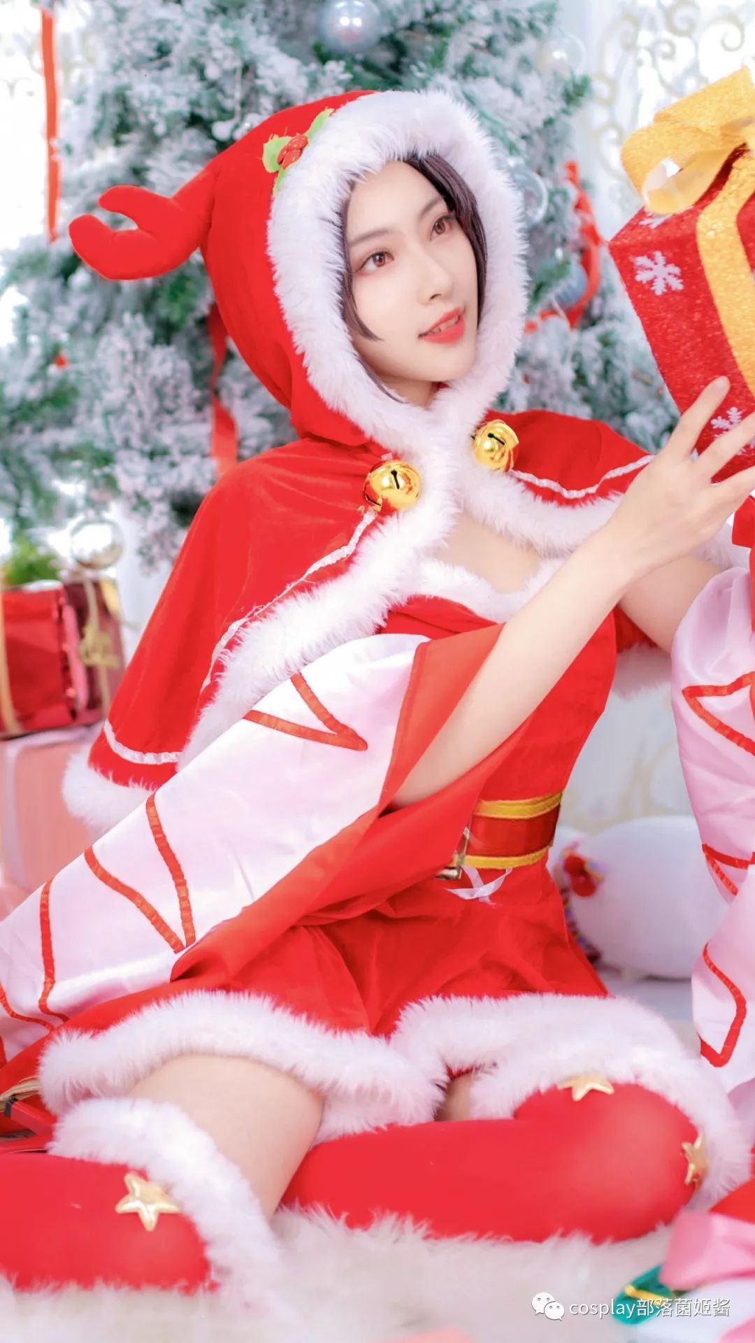|cos：王者荣耀貂蝉圣诞恋歌cos正片@米粒