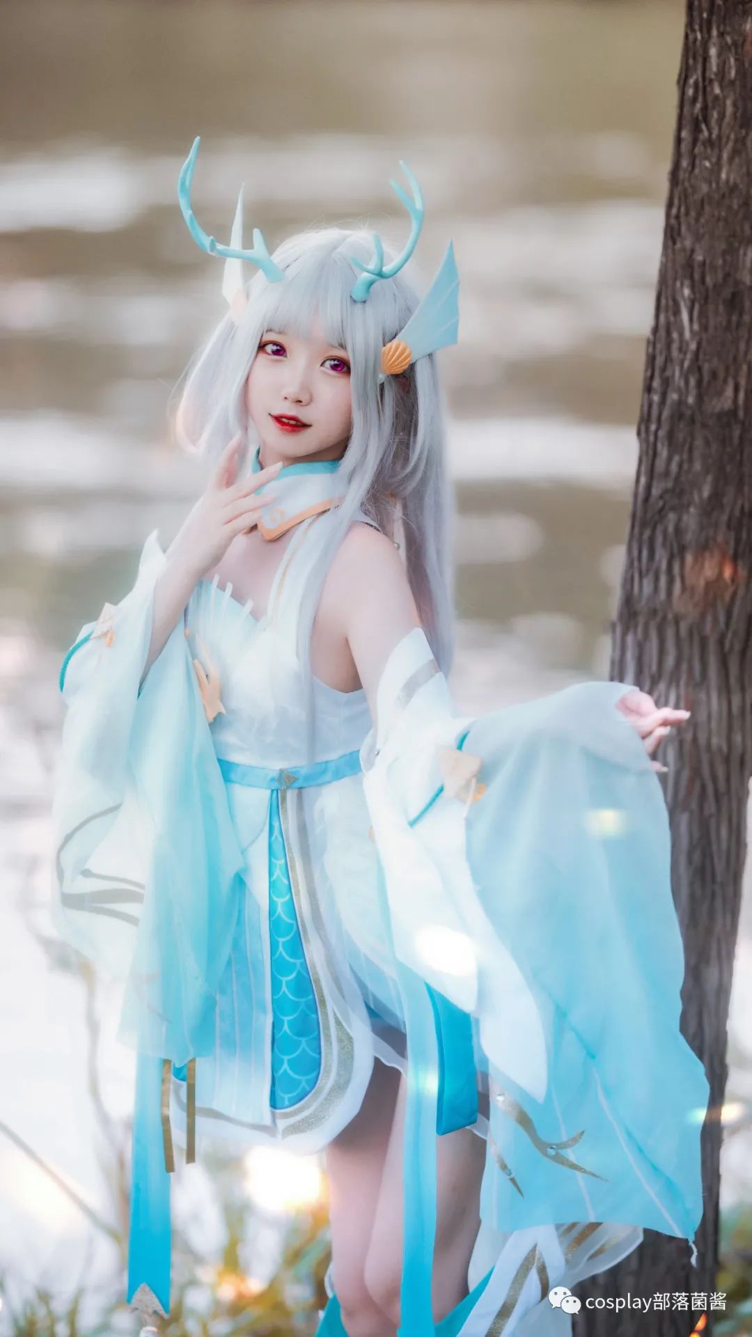 cos:王者荣耀西施游龙清影cos正片@糖崽崽