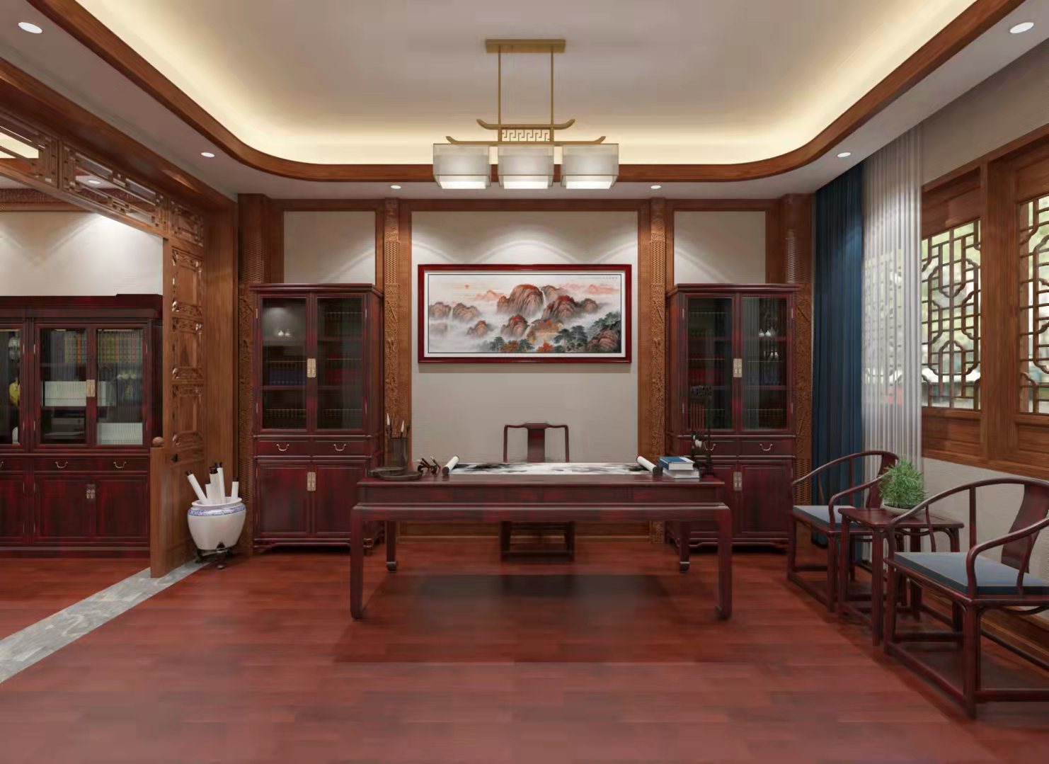 红木整装定制服务—让居住的环境更上一个新高度