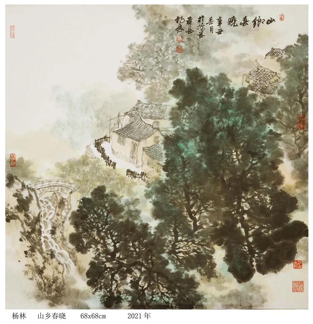 蓝鹰书画 画家杨林：“万顷春波”创作有感