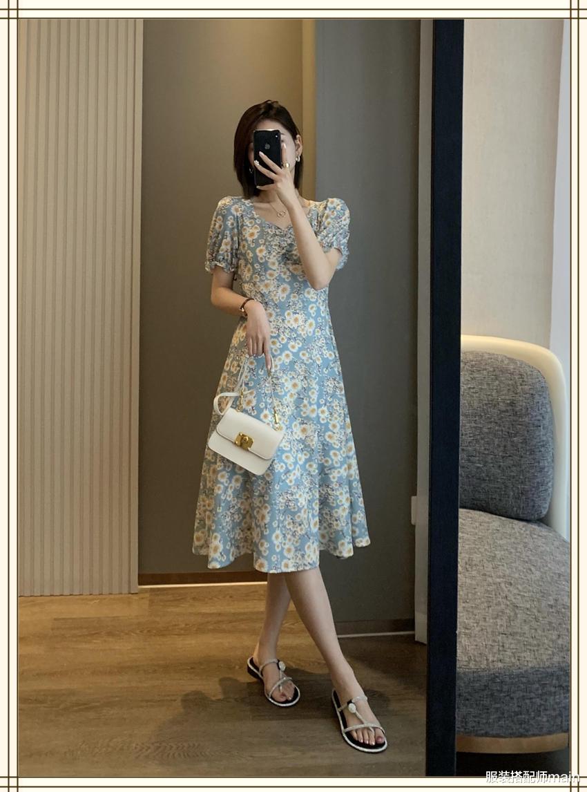 服装搭配师main|微胖女生显瘦必备，最适合夏天的茶歇裙我给你找了6条