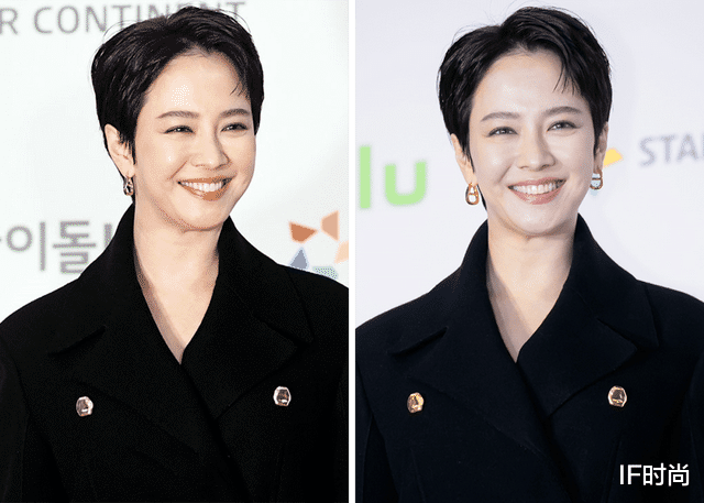 明星素颜 素颜也挡不住的美貌 怎么就被短发耽误了?