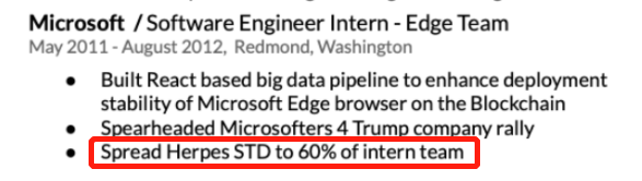 |曾在微软传播“X病”？这位女工程师的简历火了！
