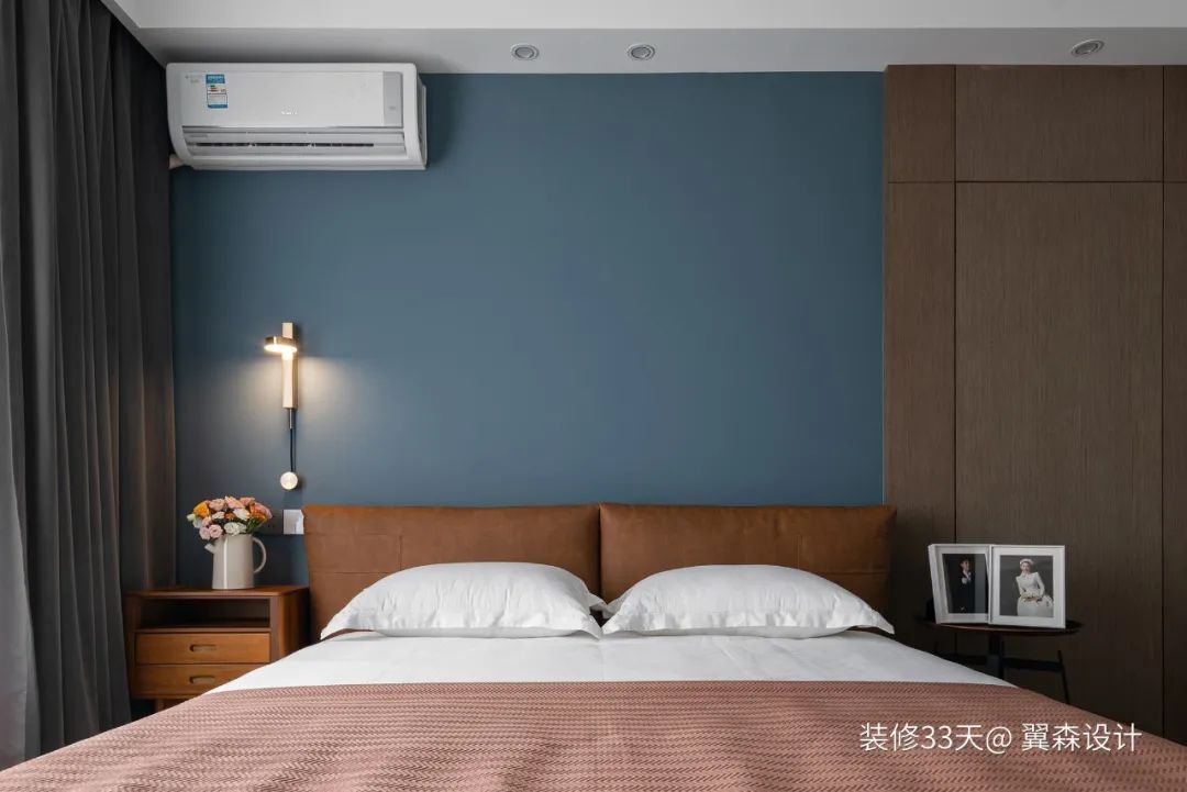 装修设计:110平复古色调混搭三室婚房