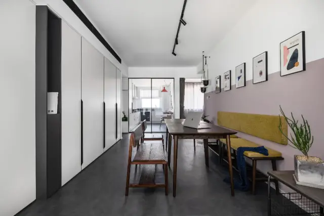 客厅不要传统，长条桌布局可好？