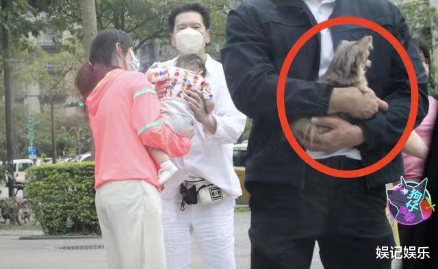 郭碧婷|郭碧婷抱女儿逛公园，公公向华强接过孙女，cora伸小手找妈妈超萌
