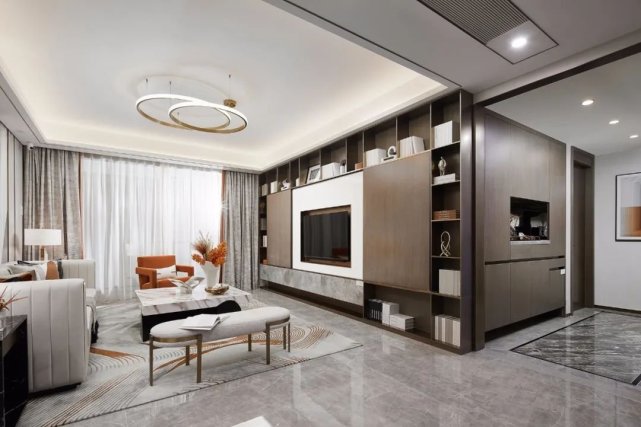 珊珊为何来迟|145平现代风四居室，看起很有特色