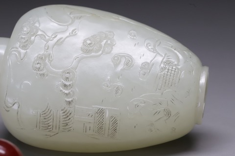 鼻烟壶|“高士博弈”鼻烟壶