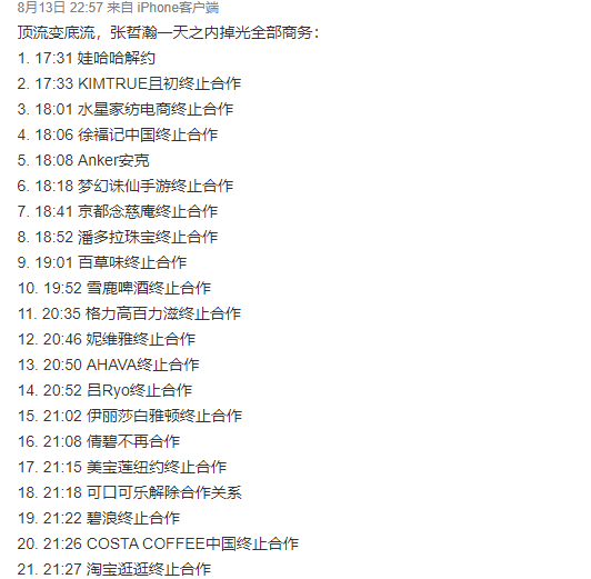 张哲瀚|张哲瀚翻车殃及多人，拉无辜艺人共沉沦，《皓衣行》都没有躲过