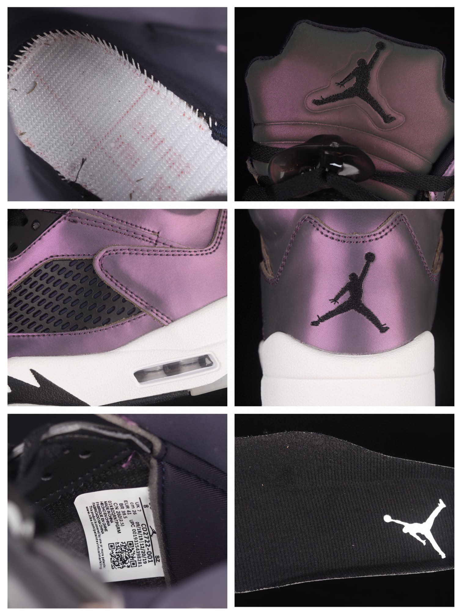 莆田鞋匠 Air Jordan 5 WMNS “Oil Grey”夜店 午夜蓝