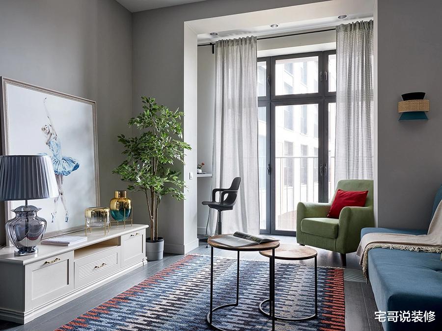 |56岁中年阿姨的独居生活：住43㎡公寓，配色让人宁静舒适，真舒服