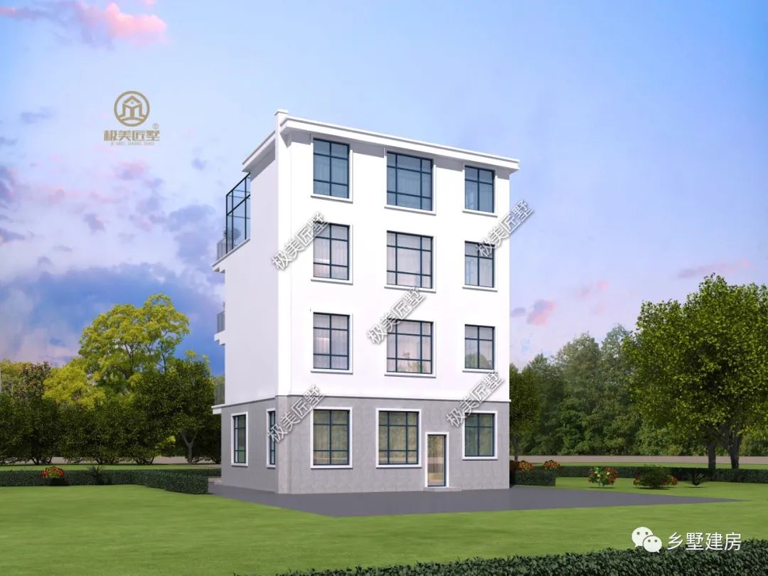 小宅基地家人多建现代风,设计高级又大气,一起来看看