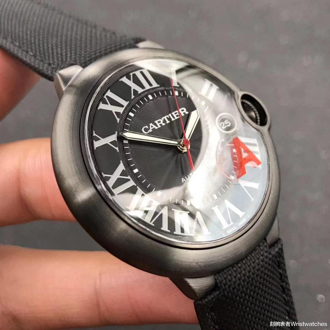 刻腕表者Wristwatches|「拒绝一眼假」V6厂卡地亚蓝气球黑骑士复刻表做工评测！