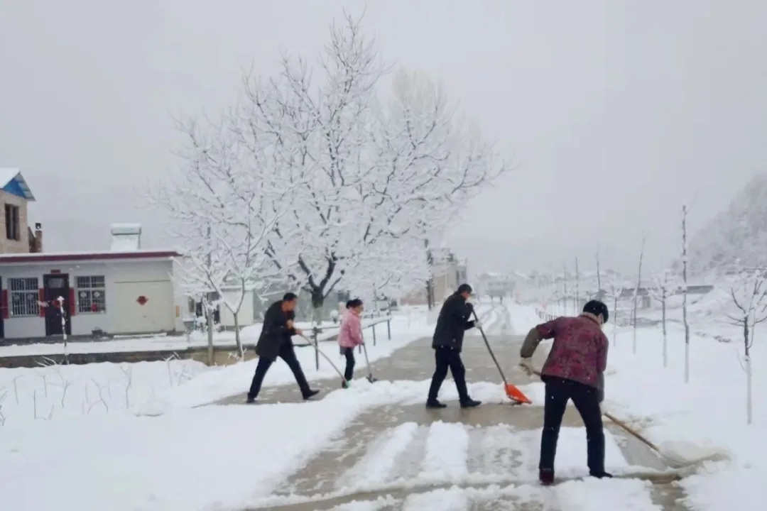 星耀見聞 盧氏縣官坡鎮：黨員群眾齊上陣 掃雪除冰保平安
