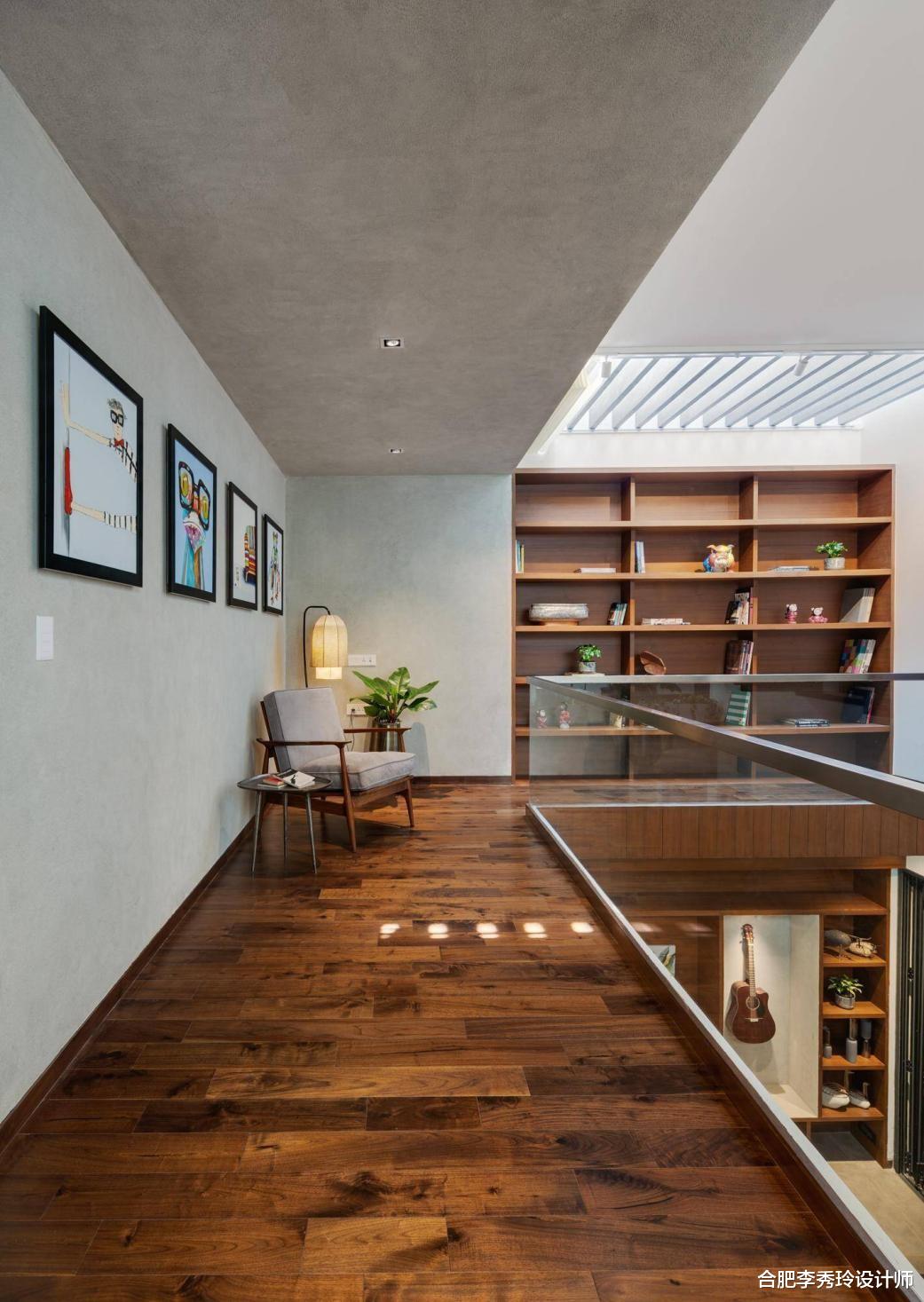 合肥李秀玲设计师|跟父母同住“回”字户型，双客厅双楼梯中间天井汀步，舒适和睦