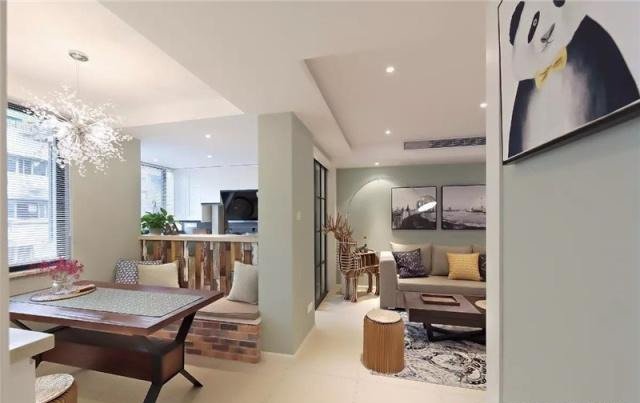 80㎡两居室,全屋色调太舒服了,装修得这么美,谁还嫌弃房龄老