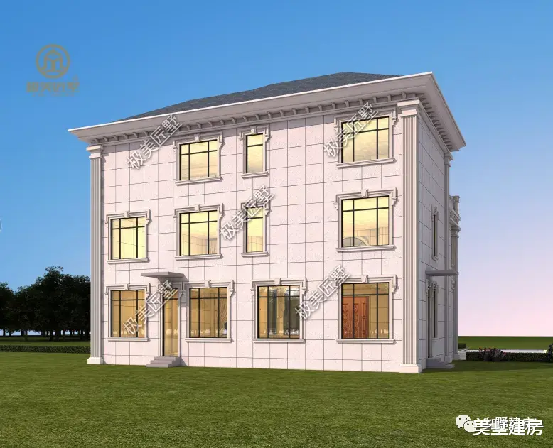 豪华大气的欧式别墅，占地184平，盖最靓的房