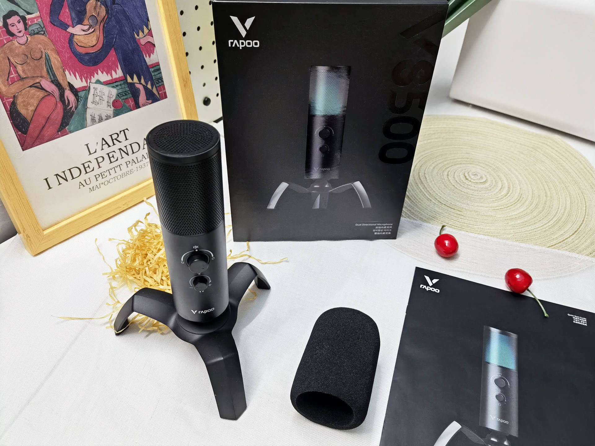 芯片|来自暗夜中的绚丽声光—雷柏VS500 RGB背光游戏麦克风