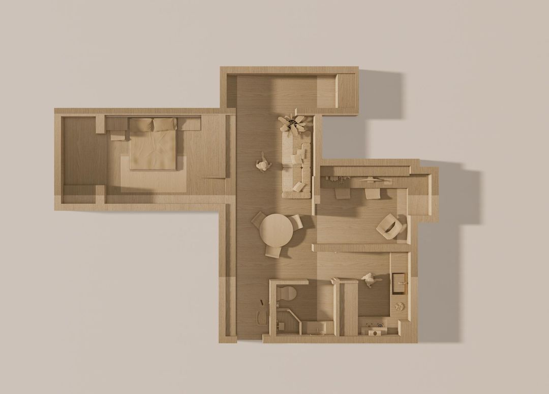 |夫妻的70㎡极简2室，空间布局太巧妙了，纯白空间一尘不染，佩服