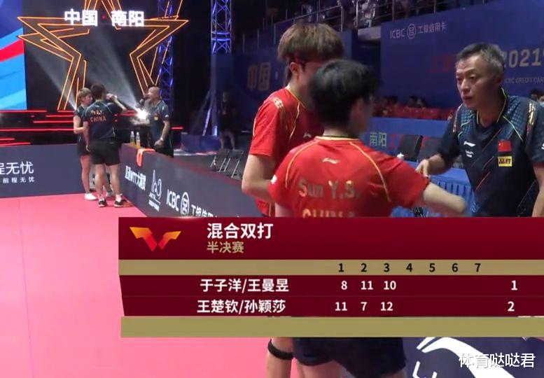 孙颖莎|国乒小魔王遭遇首败！王曼昱2-4出局，孙颖莎混双对决刘诗雯争冠