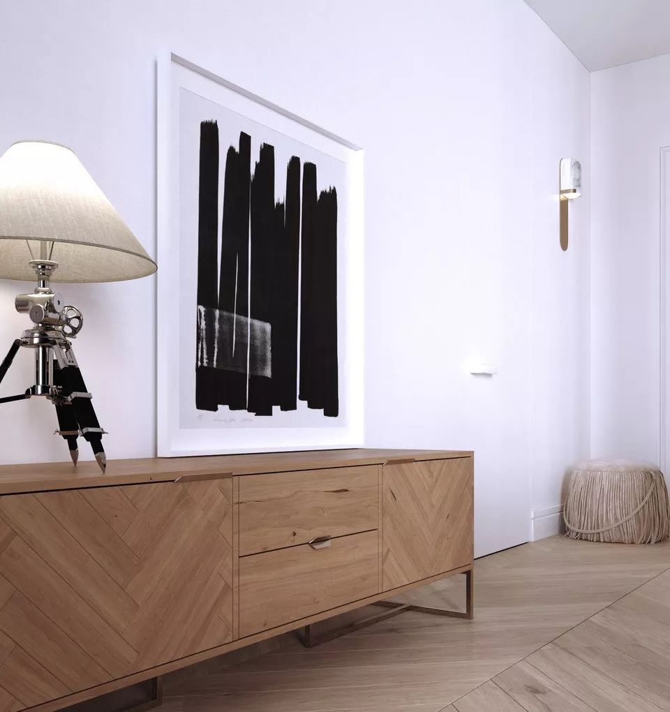 80㎡现代公寓，原木+金属+大理石，这才是家该有的模样