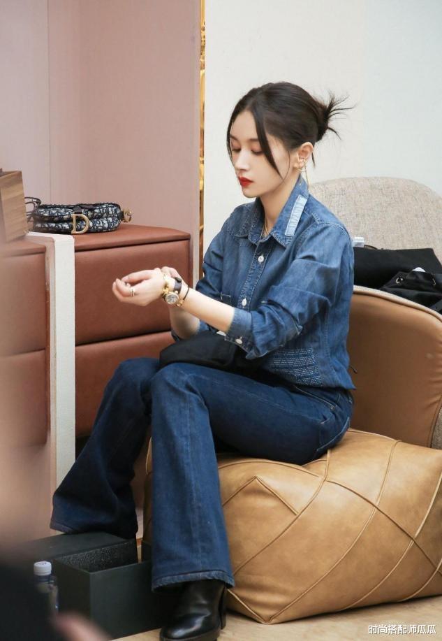 时尚搭配师瓜瓜 “拖地裤”能有多好穿?看王子文就知道了,这样穿时髦显高显腿长