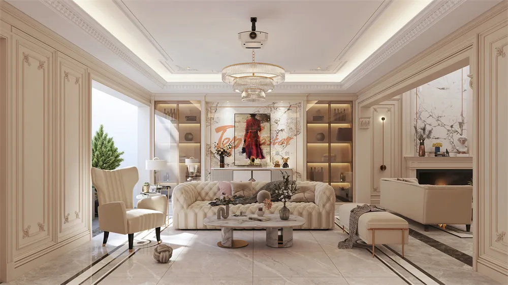 建筑师|【鲁班装饰】半山御府171㎡法式轻奢,一席流动的盛宴