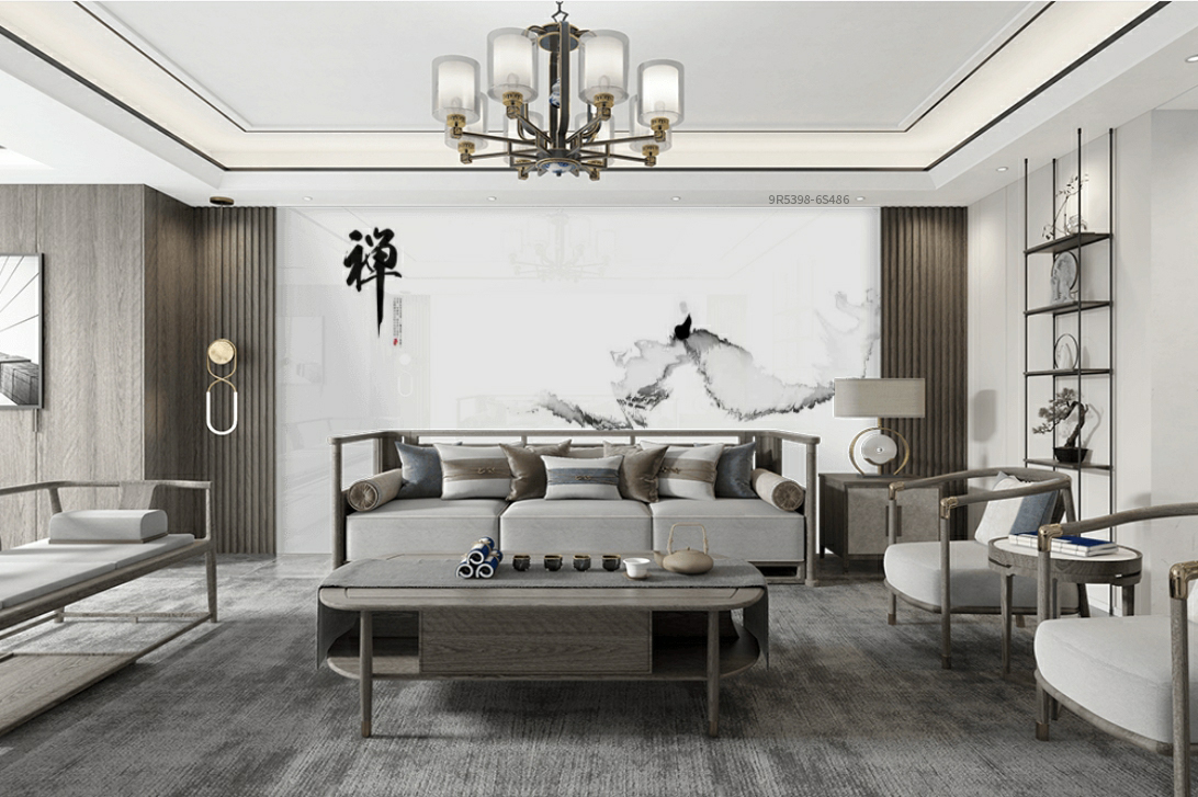 宋图网|禅意意境背景墙打造追求宁静舒适的家