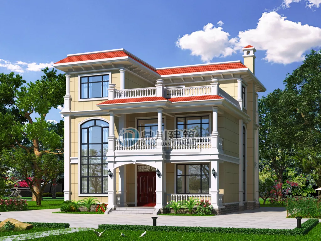 |6款平屋顶农村别墅，漂亮实用还省钱，第三款17万就能建