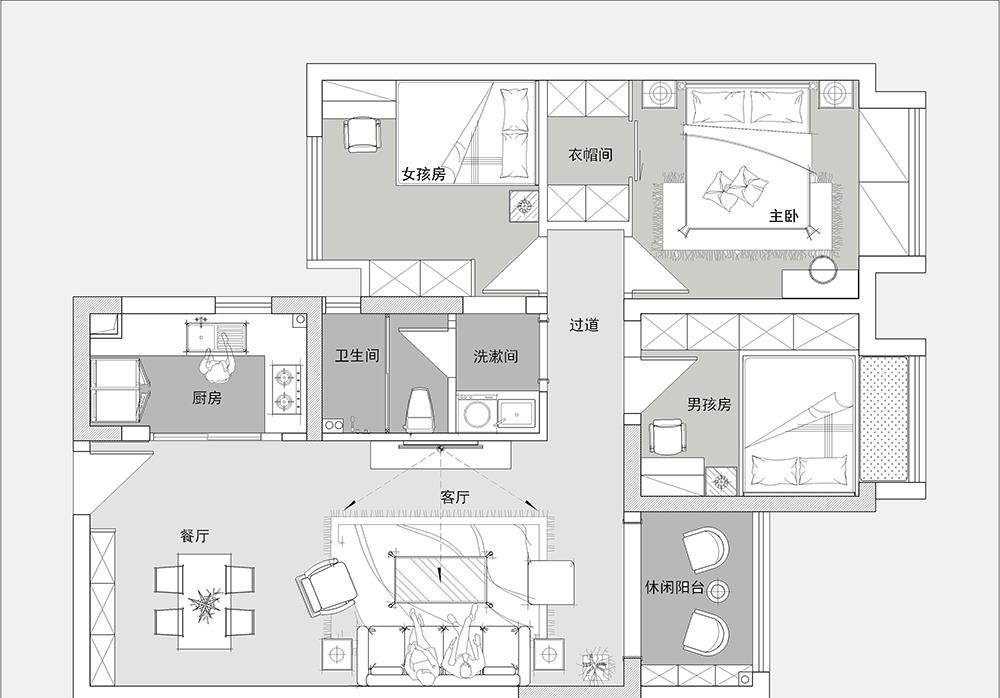 新帝雅|发现一户很好看的中式风装修，没有传统的老气、古板，时尚又前卫