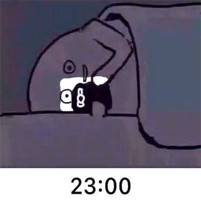 桉月|有趣的生活作息表情 我不是九点就已经躺下了么