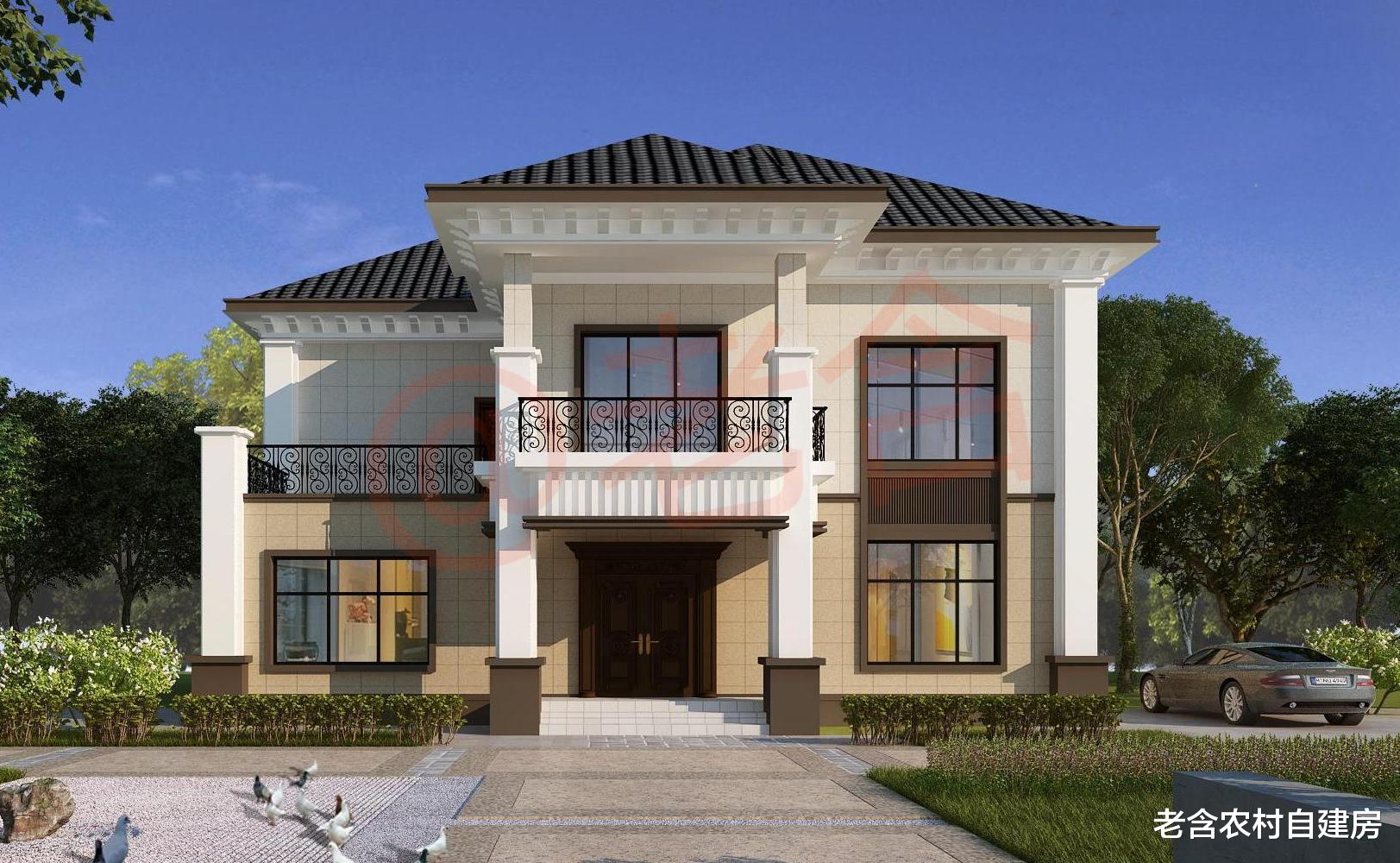 |农村盖房:卧室要比家里人口多1-2间才好,这套二层别墅太符合农村